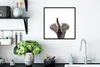 MuchoWow® Gerahmtes Poster Tiere - Elefant - Weiß - Produktbild-Vorschau 3