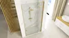 A modern bathroom with a gold-framed glass shower enclosure. Anteprima dell’immagine prodotto