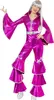70er Jahre Kostüm für Damen pink Flower Power Hippie Produktbild-Vorschau 1