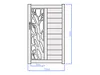 L.100 x H 164 cm anthrazit LABRIT II Aluminium Produktbild-Vorschau 5