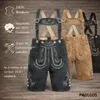Pantaloni corti in pelle tradizionali da uomo PAULGOS - HK1 Anteprima dell’immagine prodotto 9