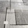 Abstrakt Design Teppich Kurzflor Wohnzimmer Beige Grau Rot, Produktbild-Vorschau 6