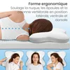 ELONEO Oreiller de soutien pour la nuque, Oreiller visco en Voir les images du produit 6