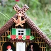 Wetterhaus Thermometer Schwarzwald 03 Dach braun mit Reh Produktbild-Vorschau 8