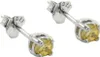 3mm Ohrstecker Stecker Glas gelb-citrin 925 Silber Produktbild-Vorschau 1