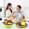 Lot de 2 - Passoire en silicone pliable, Bol en silicone, Voir les images du produit 8