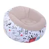 Puf BeanBag wzór Doodle XL 120 x 70 cm biały, pokryty PVC, Podgląd zdjęcia produktu 11