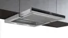 A modern kitchen range hood installed under cabinets. Voir les images du produit