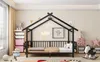 Kinderbed 90 x 200 cm, metalen huisbed met dakframe, Productafbeelding-voorbeeld 14