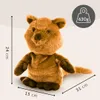 Habibi Peluche Quokka - Peluche riscaldabile in microonde Anteprima dell’immagine prodotto 2