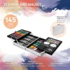 ECD Germany Malset mit Alu-Koffer, 145-Teilig, 34x24,5x9 Produktbild-Vorschau 2