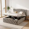 INONEFT Polsterbett Boxspringbett 140x200cm Bett mit Produktbild-Vorschau 1