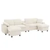 Merax U-Form Ecksofa mit 2 Hockern, USB-, Type-C, Produktbild-Vorschau 12