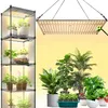 A collection of indoor plants, a grow light, and a shelving unit with plants, presented against a yellow background. Náhľad obrázku produktu
