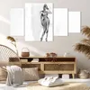 Bild auf Leinwand - Leinwandbild - 4 Teile - Nacktheit Frau Produktbild-Vorschau 7