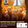 Reptilien Wärmelampe Terrarium, 250W Rotlichtlampe Produktbild-Vorschau 9