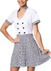 A woman is modeling a chef costume. Produktbild-Vorschau
