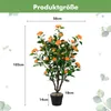 COSTWAY albero di camelia artificiale 100cm, palma Anteprima dell’immagine prodotto 7