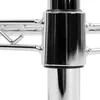 A close-up view of a chrome-plated shelf unit's support structure. Produktbild-Vorschau