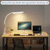 ZMH Schreibtischlampe LED Dimmbar Klemmbar Weiß Produktbild-Vorschau 7