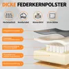 HOFFREE Ergonomická kožená kancelářská židle, vysoká otočná Náhled obrázku produktu 7