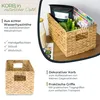 Kosz do przechowywania HMF, pleciony z hiacyntu wodnego, Podgląd zdjęcia produktu 2
