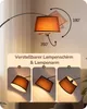 EDISHINE Stehlampe Wohnzimmer Dimmbar, Bogenlampe 143-176cm Produktbild-Vorschau 4