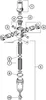 An exploded diagram of a filter combination unit with numbered parts. Náhľad obrázku produktu