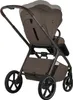 A rear view of a brown and gray stroller against a white background. Náhled obrázku produktu