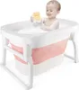 Baby Badewanne faltbare Babybadewanne mit Hocker Produktbild-Vorschau 1