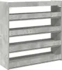 vidaXL Schuhregal Betongrau 80x25x81 cm Holzwerkstoff Produktbild-Vorschau 6