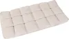 A cream-gray floor chair with a tufted design is shown against a white background. Produktbild-Vorschau