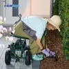 Relaxdays – záhradná stolička na kolieskach, výškovo Náhľad obrázku produktu 2