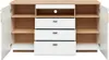 Esszimmer Set, weiß mit Eiche, FALLON-55, modern, 3-teilig Produktbild-Vorschau 7