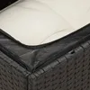 vidaXL 13-tlg. Garten-Sofagarnitur mit Kissen Schwarz Poly Produktbild-Vorschau 7
