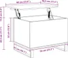 vidaXL Tavolino da salotto bianco 60x44,5x45 cm in Anteprima dell’immagine prodotto 8