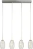 LED Hängelampe Metall H: max. 150 cm Chrom länglich Produktbild-Vorschau 1
