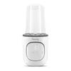 A white baby bottle warmer with a clear plastic lid. Anteprima dell’immagine prodotto