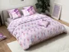 A bedroom scene with a bed made up with My Little Pony themed bedding. Náhled obrázku produktu