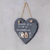 Wandbild Schieferherz 15x15cm Zuhause Willkommen Türschild Produktbild-Vorschau 5