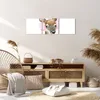 Bild auf Leinwand - Leinwandbild - Hirsch Ohrenschützer Produktbild-Vorschau 7