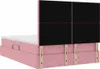 Stabli Aufbewahrungsbett mit Matratze Rosa 140 x 200cm Samt Produktbild-Vorschau 2
