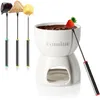 com-four® Premium Schokoladenfondue-Set - Keramikschale mit Produktbild-Vorschau 1