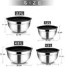 3-teiliges Edelstahl Schüssel Set mit Deckel - Luftdicht, Produktbild-Vorschau 3
