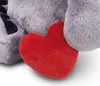 Nici Elefante con cuore magnetico 48 cm Grigio Grigio Anteprima dell’immagine prodotto 6