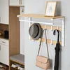 Relaxdays 4052025821005, Wandmontage, IJzer, 10 haken, Wit, Productafbeelding-voorbeeld 5