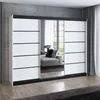 Schwebetürenschrank 200 cm, 3-türig, mit Spiegel & 4 Produktbild-Vorschau 1