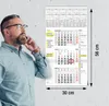 3 Monatskalender 2026 Wandkalender mit Schieber - Produktbild-Vorschau 3