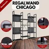 Coemo Regalwand Chicago aus Metall mit 9 Ebenen, 14 Produktbild-Vorschau 2