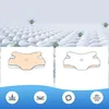 An illustration of a memory foam pillow with icons representing its features. Produktbild-Vorschau